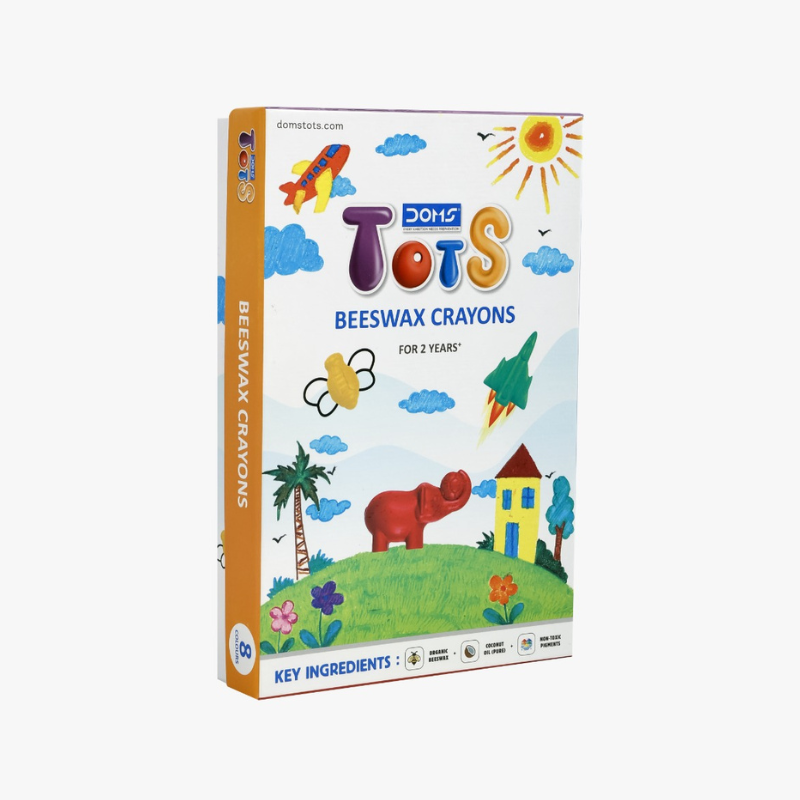 Tots Beeswax Crayons (Pack of 8 Shades)